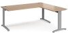 Dams TR10 Desk 1800mm X 800mm With 800mm Return Desk - Beech