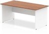 Dynamic Impulse Two-Tone Rectangular Desk with Panel End Legs - 1800mm x 800mm - Walnut