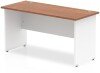 Dynamic Impulse Two-Tone Rectangular Desk with Panel End Legs - 1400mm x 600mm - Walnut