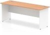 Dynamic Impulse Two-Tone Rectangular Desk with Panel End Legs - 1800mm x 600mm - Oak