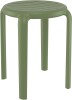 Zap Tom Low Stool - 450mm - Olive Green