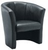 TC Tub Armchair Faux Leather - Black