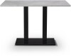 Tabilo Forza Twin Dining Table - 1200 x 700mm - Concrete