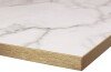 Tabilo Tuff High Gloss Square Table Top - 600 x 600mm - Calacatta Marble