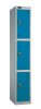 Probe Three Door Single Steel Locker - 1780 x 460 x 460mm - Blue (Similar to RAL 5019)