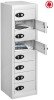 Probe TabBox 8 Compartment Locker with USB - 1000 x 305 x 370mm - White (RAL 9016)