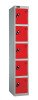 Probe 5 Door Single Steel Locker - 1780 x 305 x 380mm - Red (Similar to BS 04 E53)