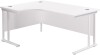 TC Twin Leg Corner Desk 1800 x 1200mm - White