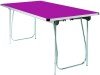 Gopak Universal Folding Table - (W) 1220 x (D) 760mm - Fuchsia