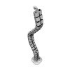 Metalicon Linx Vertical Cable Spine - 33 Vertebrae and Weighted Base - Silver