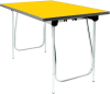 Gopak Vantage Folding Table - (W) 1220 x (D) 610mm - Yellow