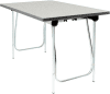 Gopak Vantage Folding Table - (W) 915 x (D) 610mm - Snow Grit