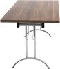 TC One Union Folding Rectangular Table - 1600 x 700mm - Dark Walnut (8-10 Week lead time)