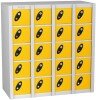 Probe MiniBox 20 Door Stackable Lockers - 940 x 900 x 380mm - Yellow (RAL 1004)