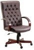 Teknik Warwick Bonded Leather Executive Chair - Burgundy