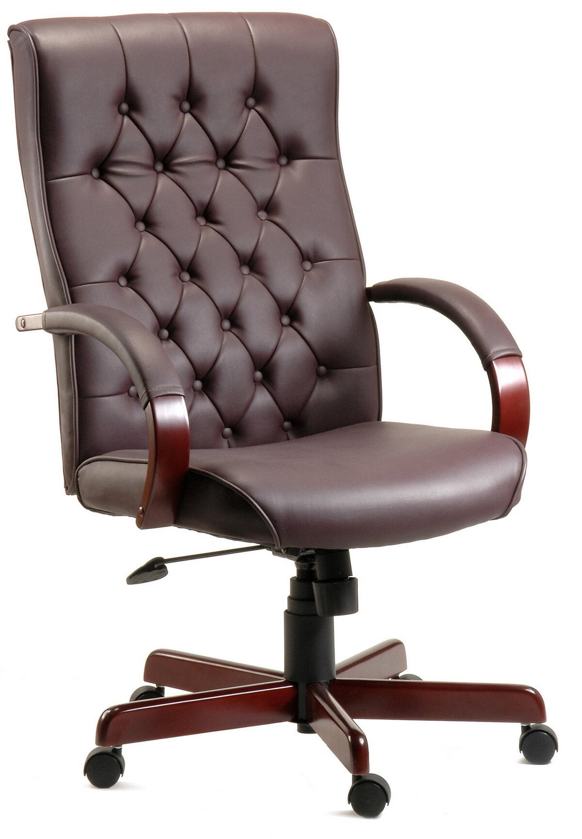 brown leather desk chairs