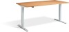 Lavoro Advance Height Adjustable Desk - 1600 x 800mm - Beech