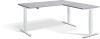 Lavoro Advance Corner Height Adjustable Desk - 1800 x 1600mm - Concrete