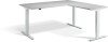 Lavoro Advance Corner Height Adjustable Desk - 1600 x 1600mm - Grey