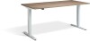 Lavoro Advance Height Adjustable Desk - 1600 x 800mm - Grey Nebraska Oak