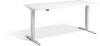 Lavoro Advance Height Adjustable Desk - 1600 x 700mm - White