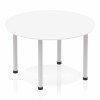 Dynamic Impulse Post Leg Circle Table - White