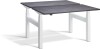 Lavoro Duo Height Adjustable Desk - 1200 x 800mm - Anthracite Sherman Oak