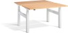 Lavoro Duo Height Adjustable Desk - 1600 x 800mm - Beech