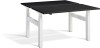 Lavoro Duo Height Adjustable Desk - 1600 x 800mm - Black