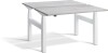 Lavoro Duo Height Adjustable Desk - 1200 x 800mm - Cascina Pine