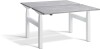 Lavoro Duo Height Adjustable Desk - 1600 x 800mm - Concrete