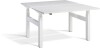 Lavoro Duo Height Adjustable Desk - 1400 x 800mm - Grey