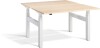 Lavoro Duo Height Adjustable Desk - 1200 x 800mm - Maple
