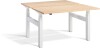 Lavoro Duo Height Adjustable Desk - 1600 x 800mm - Oak