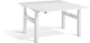 Lavoro Duo Height Adjustable Desk - 1400 x 800mm - White