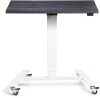 Lavoro Flex 4-wheel Mobile Desk 900 x 600mm - Anthracite Sherman Oak