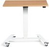 Lavoro Flex 4 Wheel Mobile Desk - 800 x 600mm - Oak