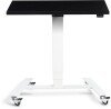 Lavoro Flex 4 Wheel Mobile Desk - 800 x 600mm - Black