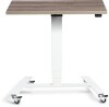 Lavoro Flex 4-wheel Mobile Desk 900 x 600mm - Grey Nebraska Oak