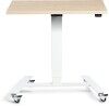 Lavoro Flex 4-wheel Mobile Desk 900 x 600mm - Beech