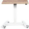 Lavoro Flex 4 Wheel Mobile Desk - 800 x 600mm - Timber