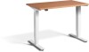 Lavoro Mini Height Adjustable Desk - 1000 x 600mm - Beech