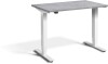 Lavoro Mini Height Adjustable Desk - 1000 x 600mm - Concrete