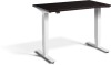 Lavoro Mini Height Adjustable Desk - 1000 x 600mm - Wenge