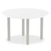 Dynamic Impulse Post Leg Round Table 1200 x 1200mm - White