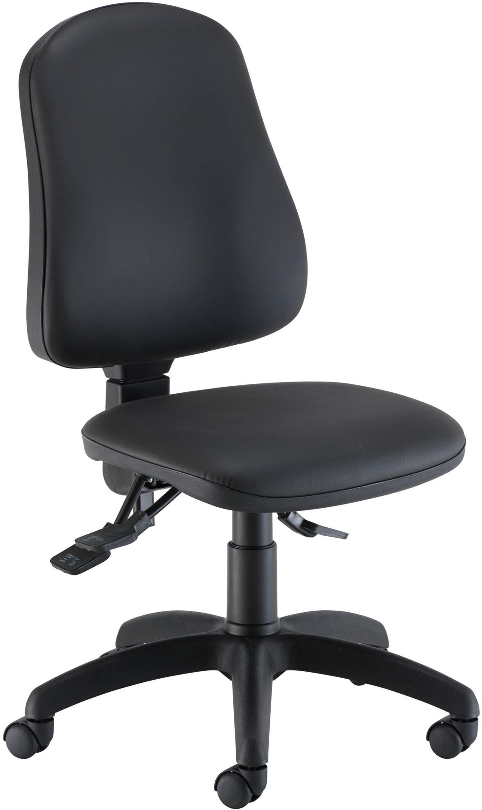 TC Calypso 2 Vinyl High Back Operator Chair with Chrome Base - Office ...