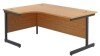 TC Single Leg Corner Desk 1800 x 1200mm - Nova Oak