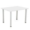 TC One Fraction Plus Rectangular Meeting Table - 1200 x 800mm - White