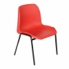 Hille Affinity Stacking Chair - Seat Height 260mm - Red