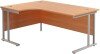 TC Twin Leg Corner Desk 1600 x 1200mm - Beech